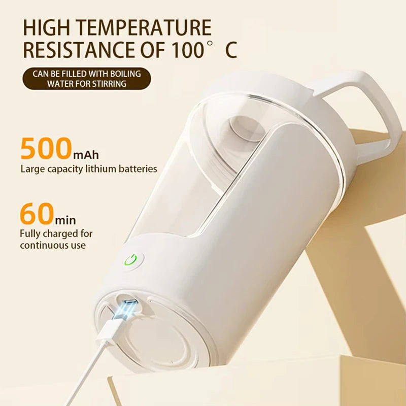 USB Shaker Cup β 450ml Rechargeable Electric Protein & Meal Replacement Mixer for Gym & Travel