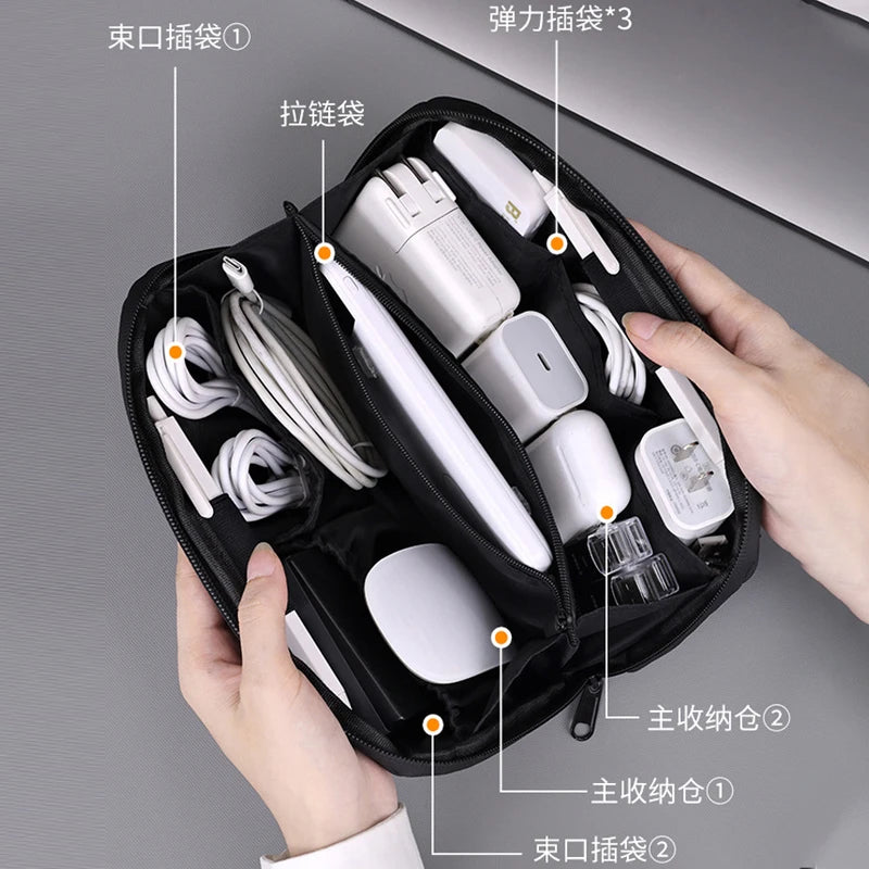 Digital Storage Bag for Cables and Charger Protection Travel Accessories