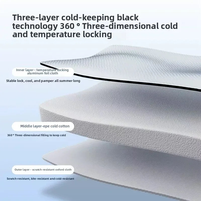 Summer Cooling Pet House for Cats and Dogs Portable Ice Shelter with Air Conditioning Design Ideal for Hot Weather