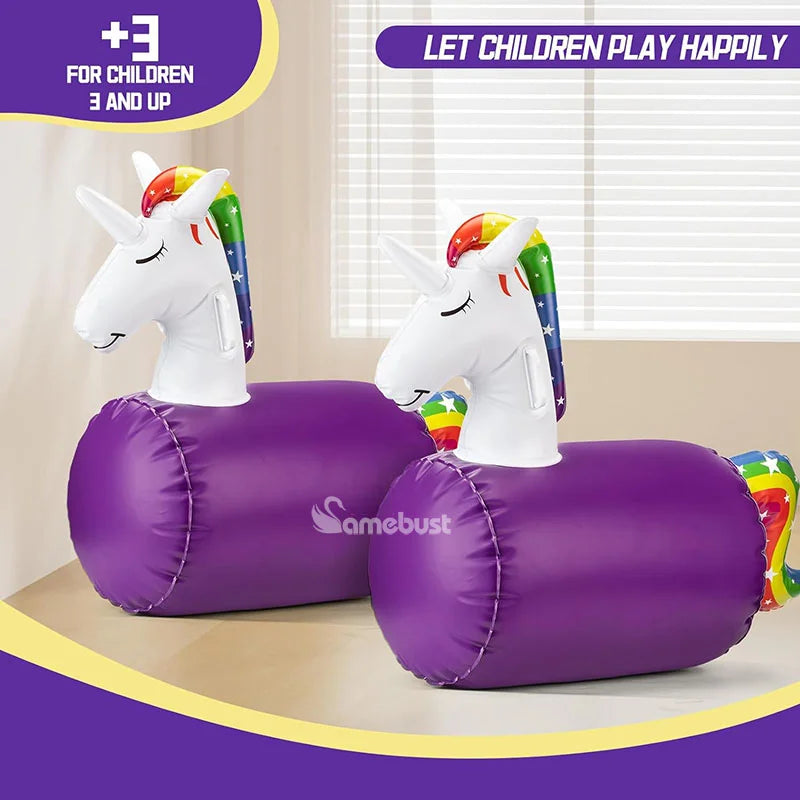 Camebust Inflatable Hopping Bouncer for Toddlers Unicorn Horse Dinosaur Ride On Toy for Active Play and Imagination