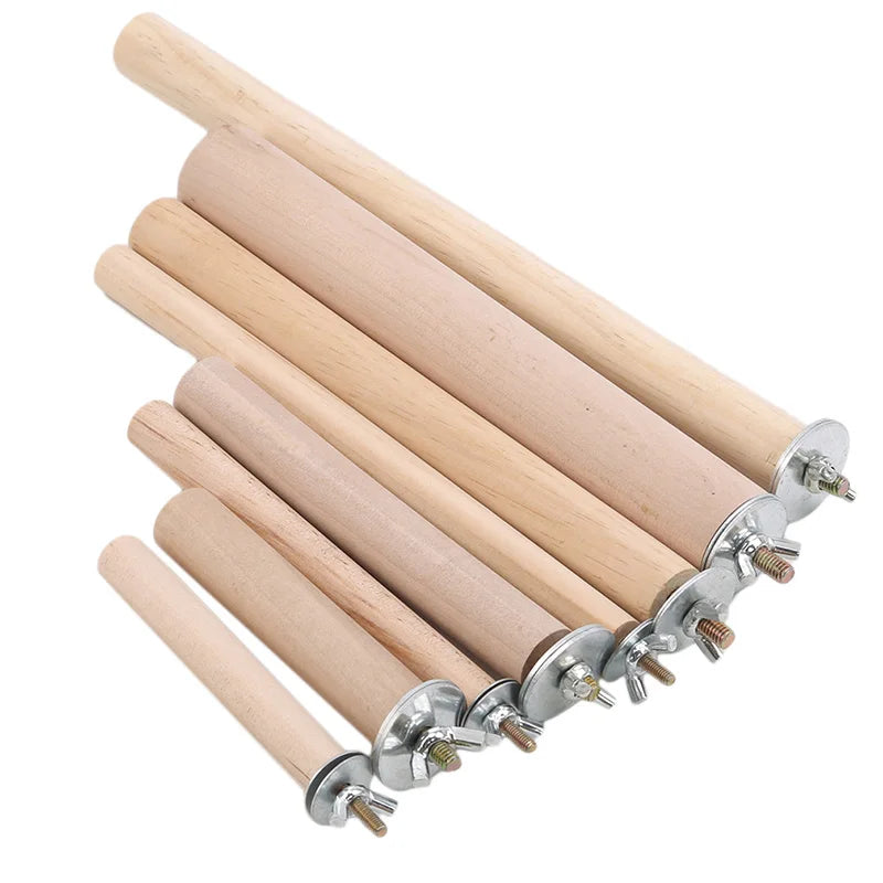 Parrot Pet Raw Standing Stick Wood Hanging Stand Rack Toy Sticksstand Parakeet Branch Perches For Bird Cage Bar Pet Supplies