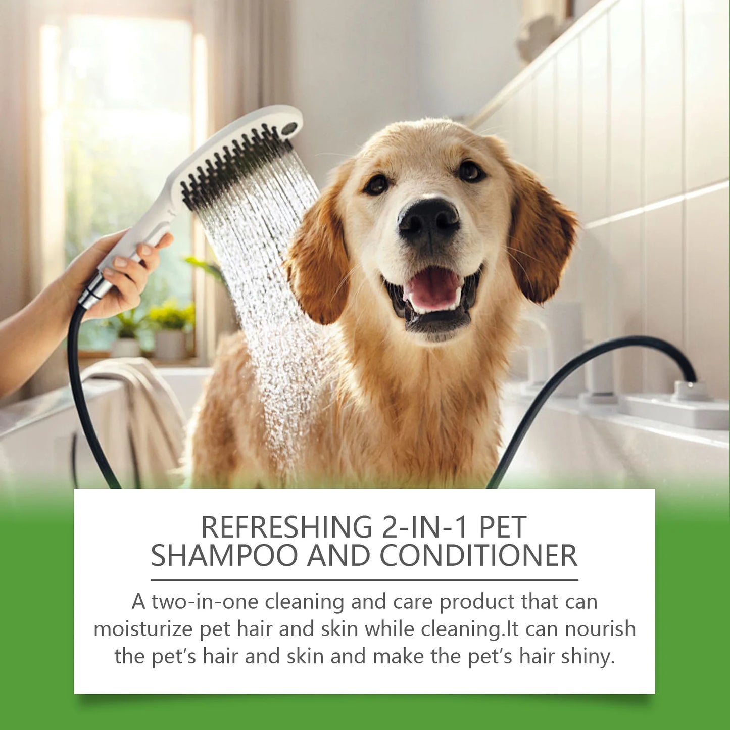 YEGBONG Refreshing 2-In-1 Pet Shampoo And Conditioner Itch Skin Moisturizing Dirt Odor Removal Conditioner Dog Shower Gel