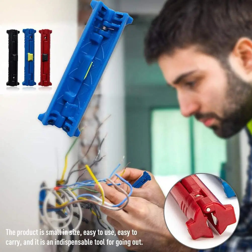 Bolígrafo pelacables eléctrico ZoeRax, herramientas para cables de red, cortador de cables, máquina cortadora peladora de cables coaxiales rotativa, alicates