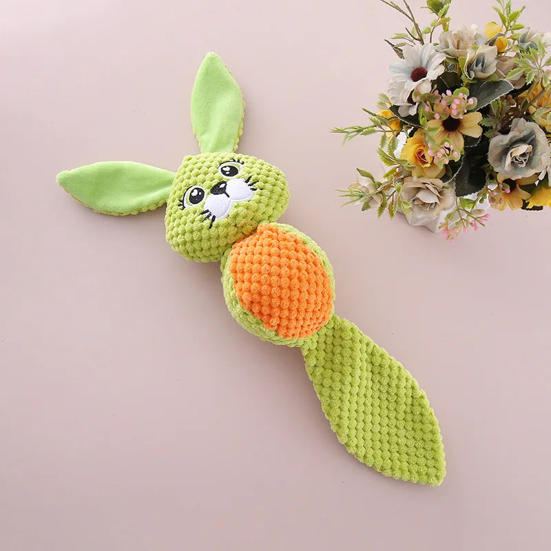 Pet Plush Toy Dog Bites And Sounds Interactive Toys For Indestructible Dogs Corn Velvet Ball Shaped Speaker Cute Animal Shape