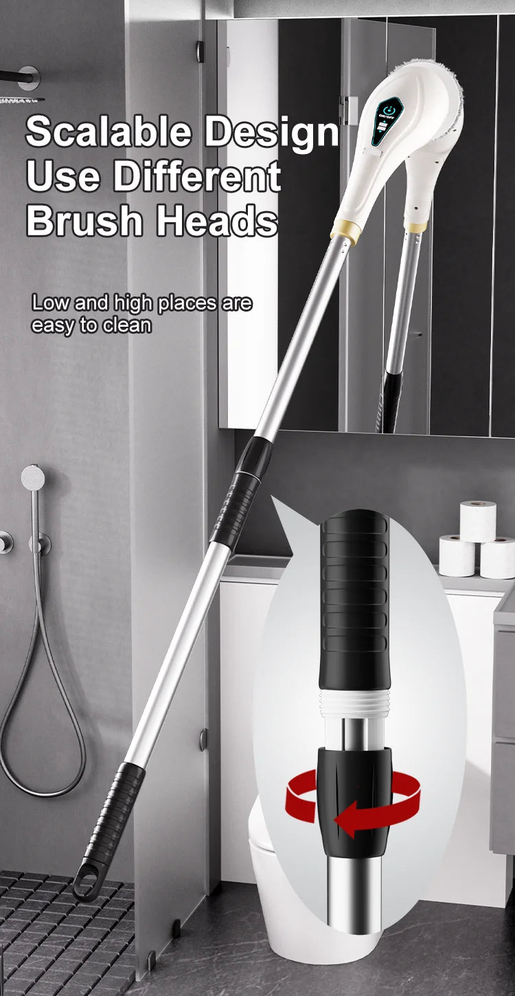 Xiaomi 8 in 1 Electric Cleaning Brush Multifunctional Portable Household Tool with LED Display for Kitchen and Bathroom Cleaning