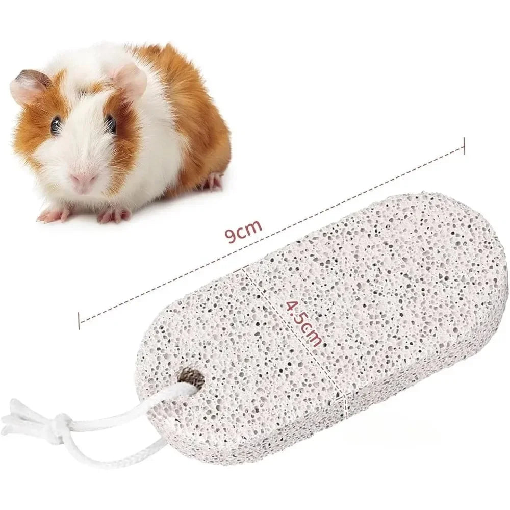 2/4/6PCS Teeth Molar Stone Natural Mineral Rabbit Guinea Pig Hamster Teeth Grinding Stone Small Pet Care Chew Toys Pets 2025