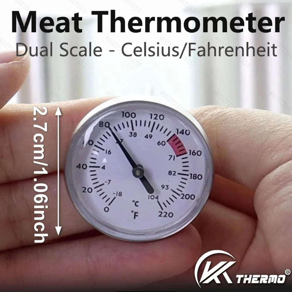 Stainless Steel Steamed Meat Pot with Thermometer Ham Press Maker for Poultry and Meat Cooking