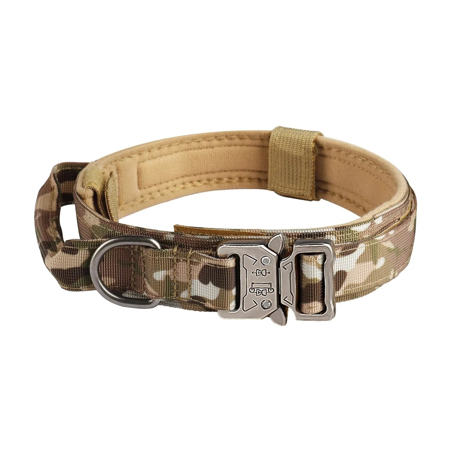 Pet Products Outdoor Tactical Dog Collar Nylon Metal Buckle for Medium and Large Dogs
