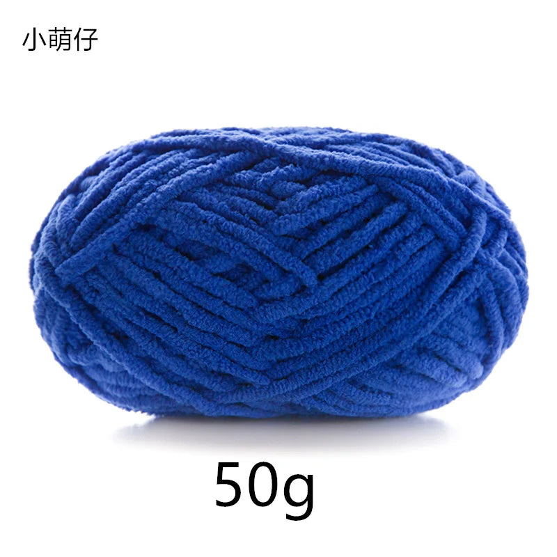 50g Polyester Cute Yarn Ball for Warm Velvet Crochet Scarf