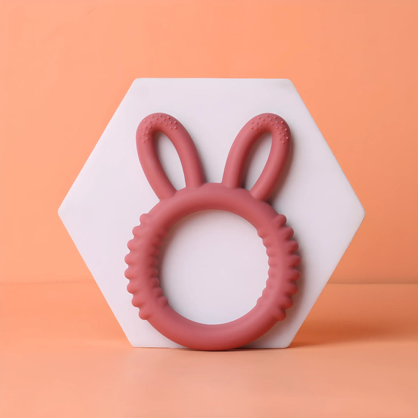 Baby Silicone Teether Bunny Safe Pacifier for Happy Teething