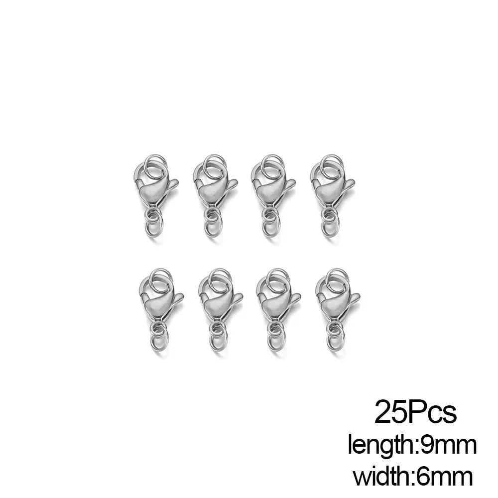 Stainless Steel Lobster Clasps Connector for DIY Jewelry Making