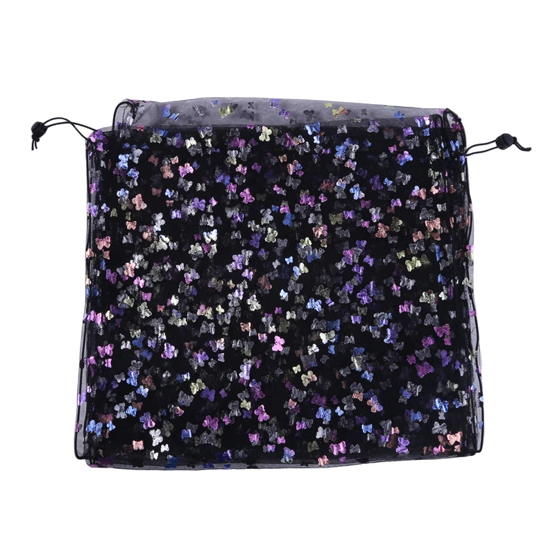 Universal Bird Cage Cover 360 Degrees Covering Bird Cage Mesh Net Elastic Birdcage Cover Soft Bird Seed Guard Skirt For Home