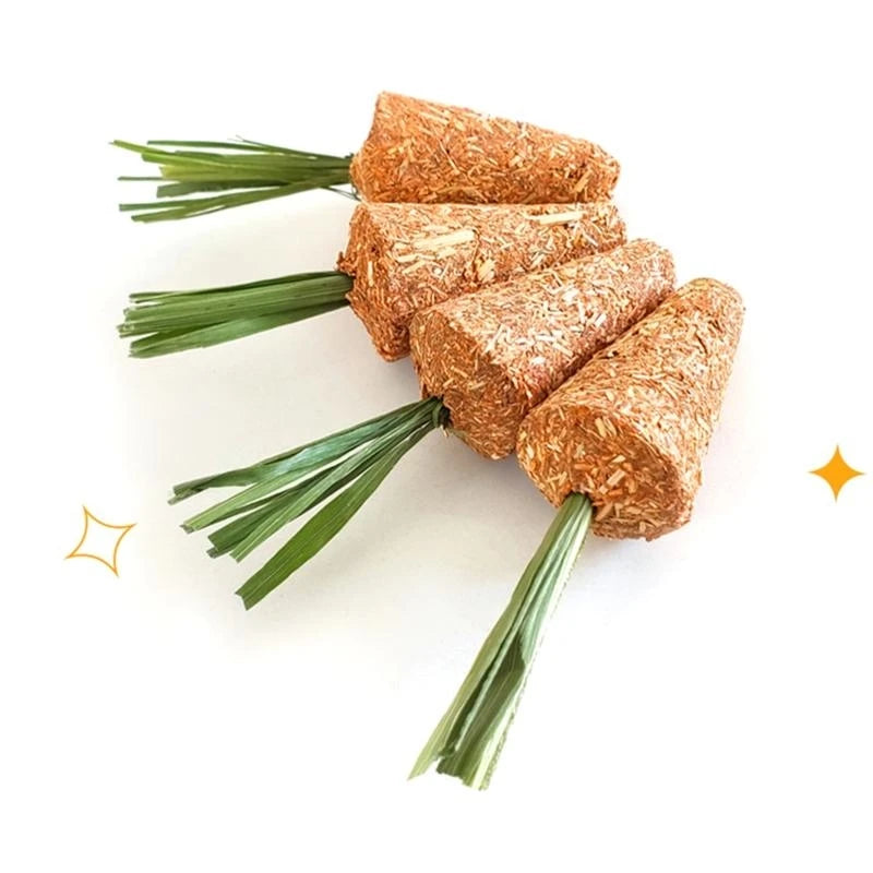 Bunny Chew Toy for Teething for Hay Treats for Rabbit Chinchilla Hamsters Chewin