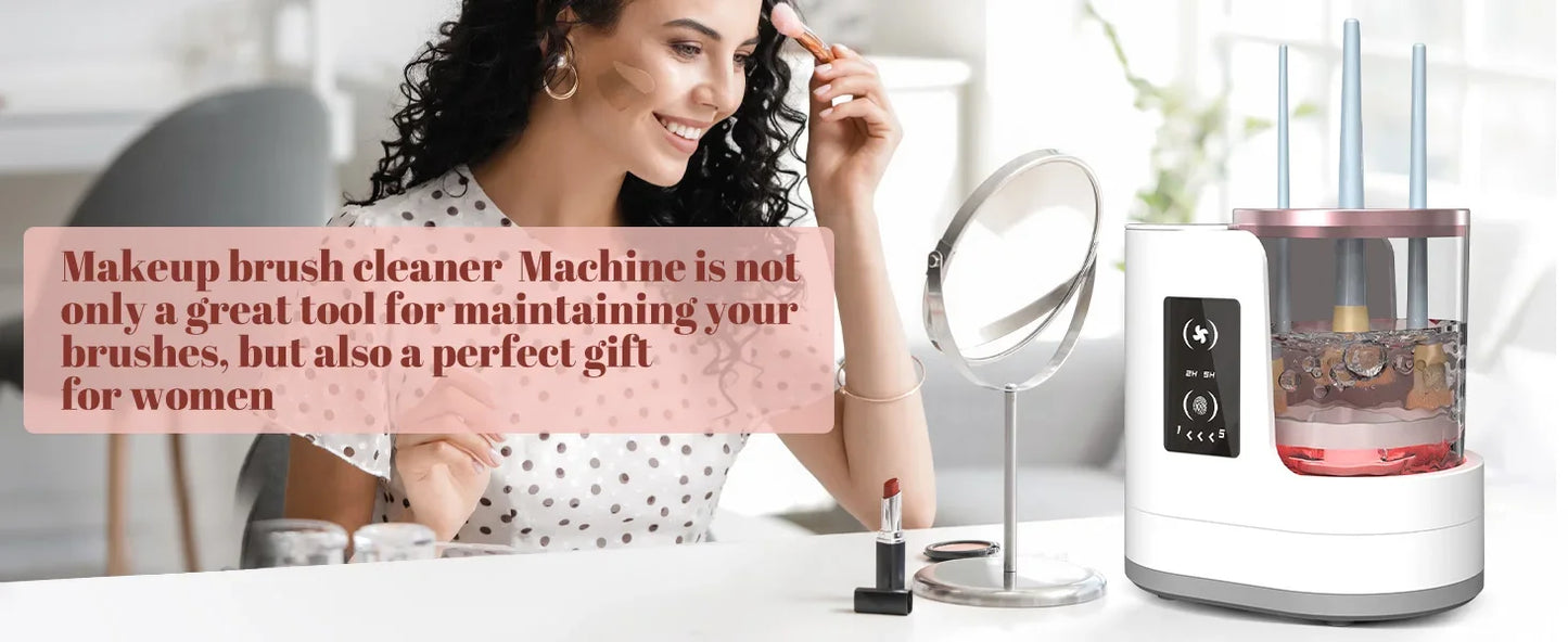 3 In 1 Electric Makeup Brush Cleaner With Brush Dryer