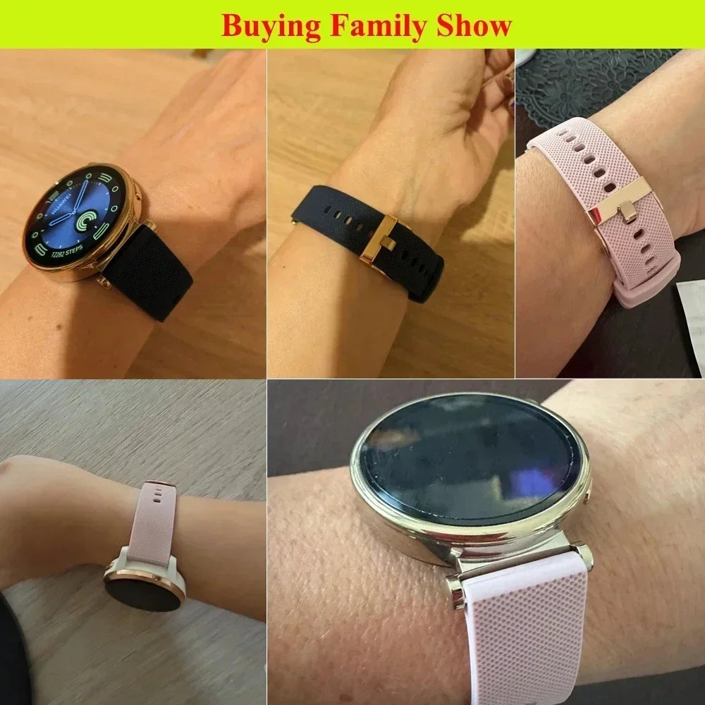 PU Leather Strap For Samsung Watch 6/4/5 Pro 40 44mm Band