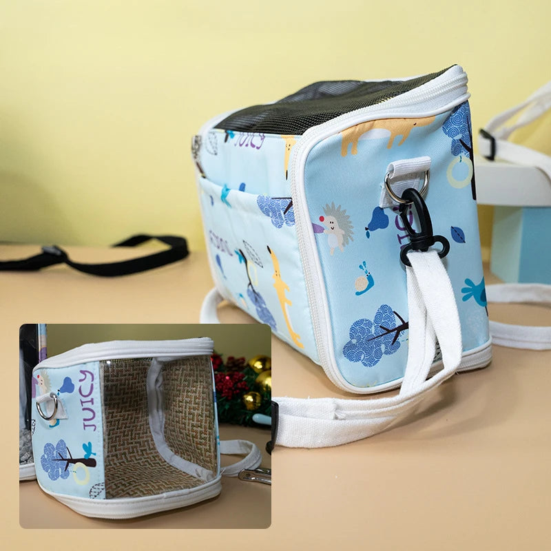 Portable Pet Bird Cage Parrot Breathable and Detachable Hamster Flying Kangaroo Travel Bag Pet Accessories Guinea Pig Pet Bag