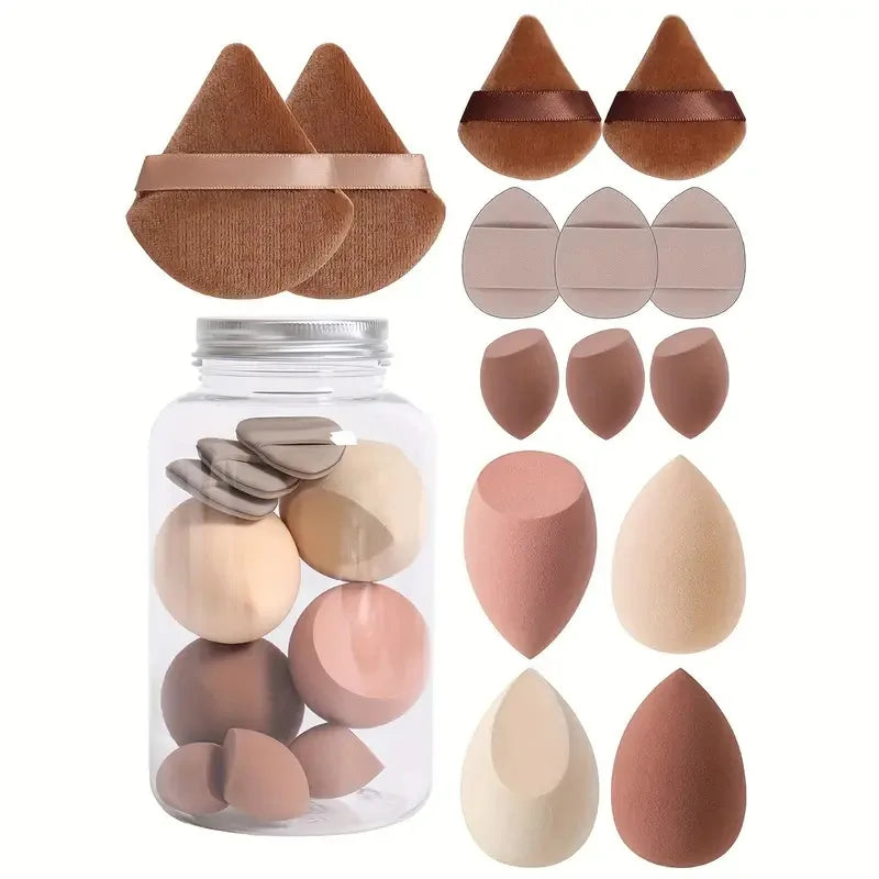 12/14Pcs Makeup Sponge Set Beauty Egg Blending Tools