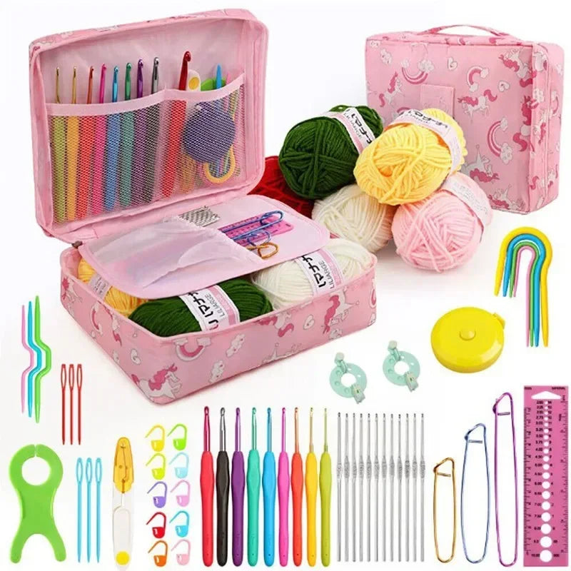 58 Pieces Crochet Hook Set Complete Kit for Beginners