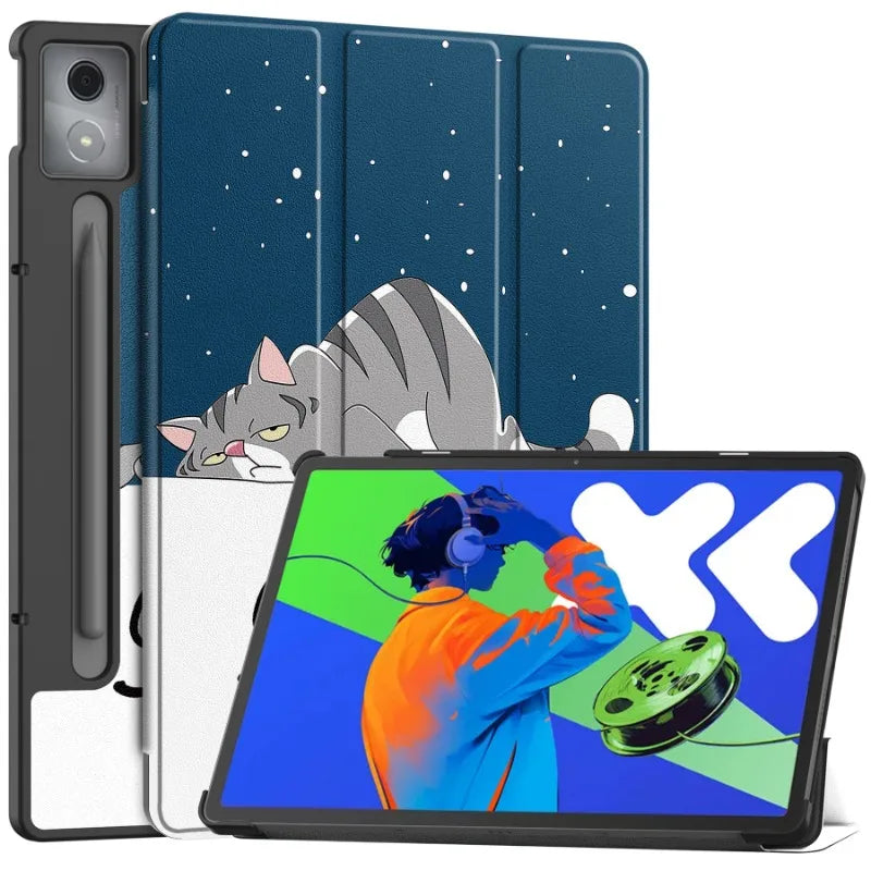 Smart Case for Lenovo Xiaoxin Pad Pro 12.7 Inch 2025 Folding Flip Stand with Auto Sleep Feature Tablet Cover