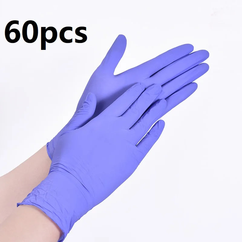 Pink Nitrile Disposable Household Gloves XS to L Elastic Latex Free Waterproof Durable Cleaning Tool