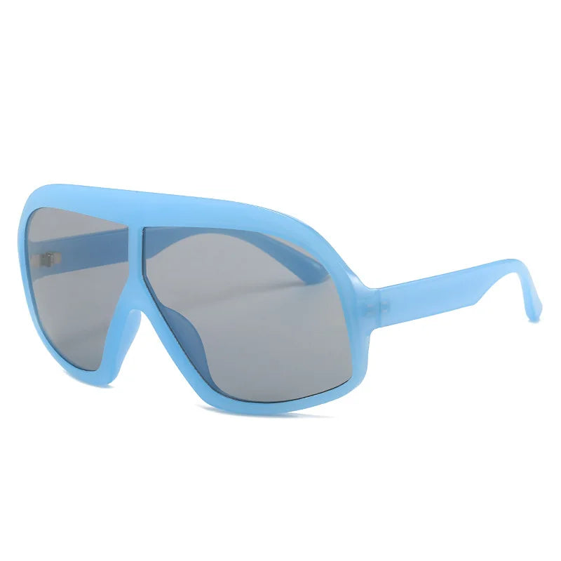 New Oversized One Piece Goggle Sunglasses UV Protection Fashion