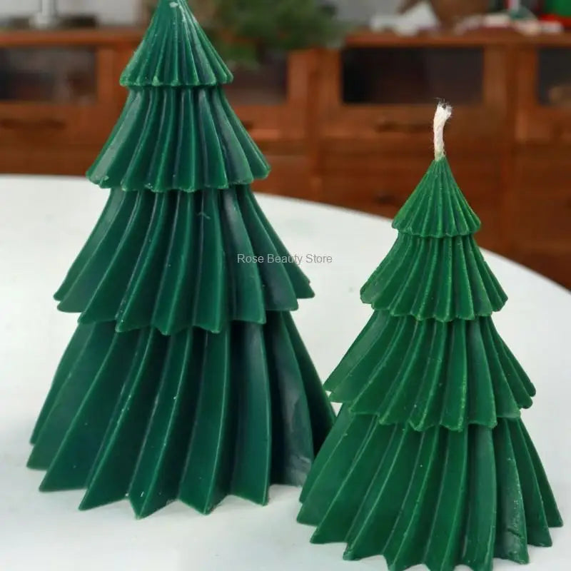 3D Christmas Tree Candle Silicone Mold DIY Kit for Holiday Gifts