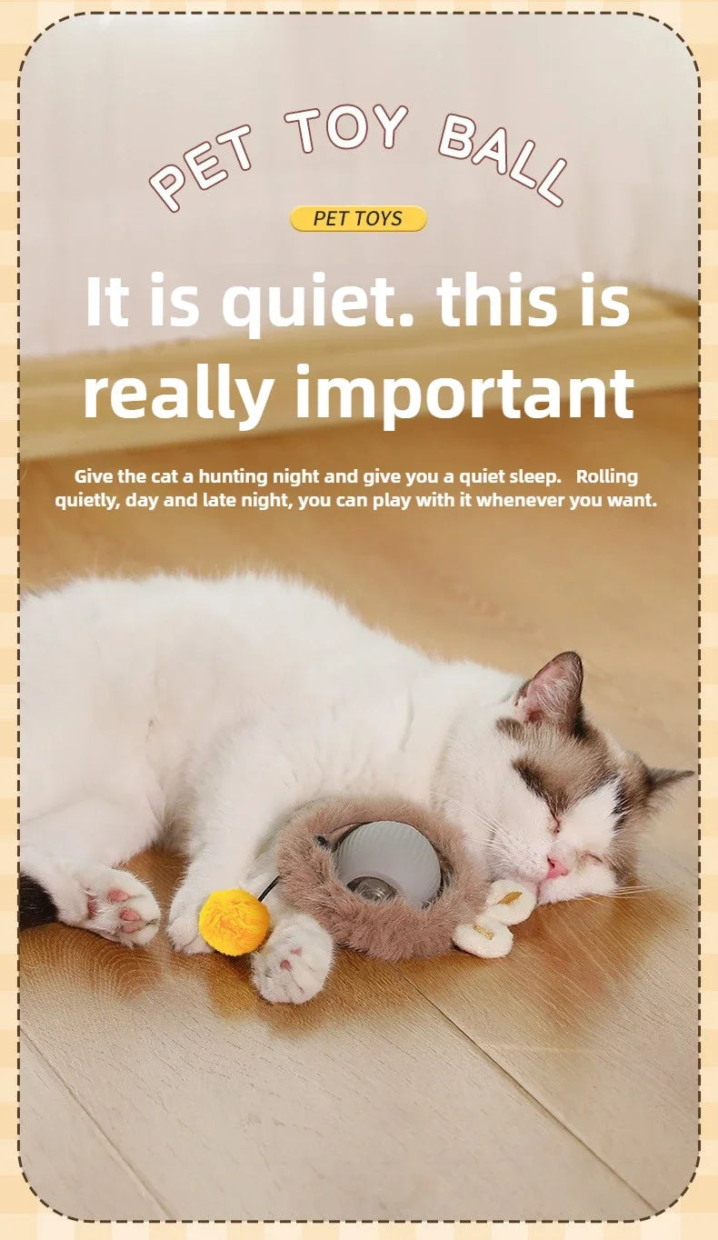 Cat Toys Interactive Ball Electronic Automatic Rolling Magic Ball