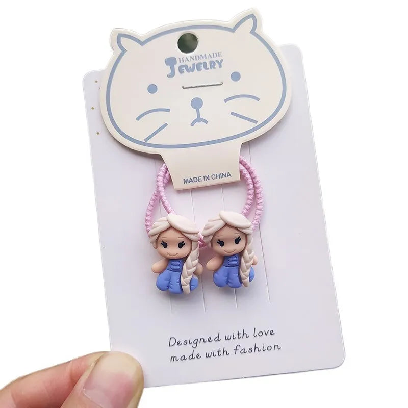 2PCS Cute Cartoon Princess Headwear Hair Bands for Kids