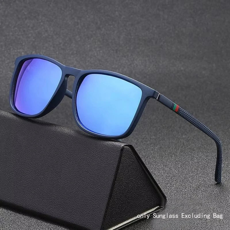New Classic Fashion Polarization Sunglasses Men's And Women's Square Large Frame UV Protection Fishing Driving Glasses