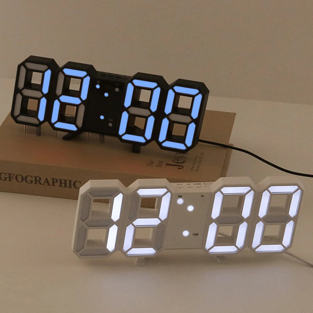 1PC 3D Digital Clock Multi-Functional Large Screen Gift