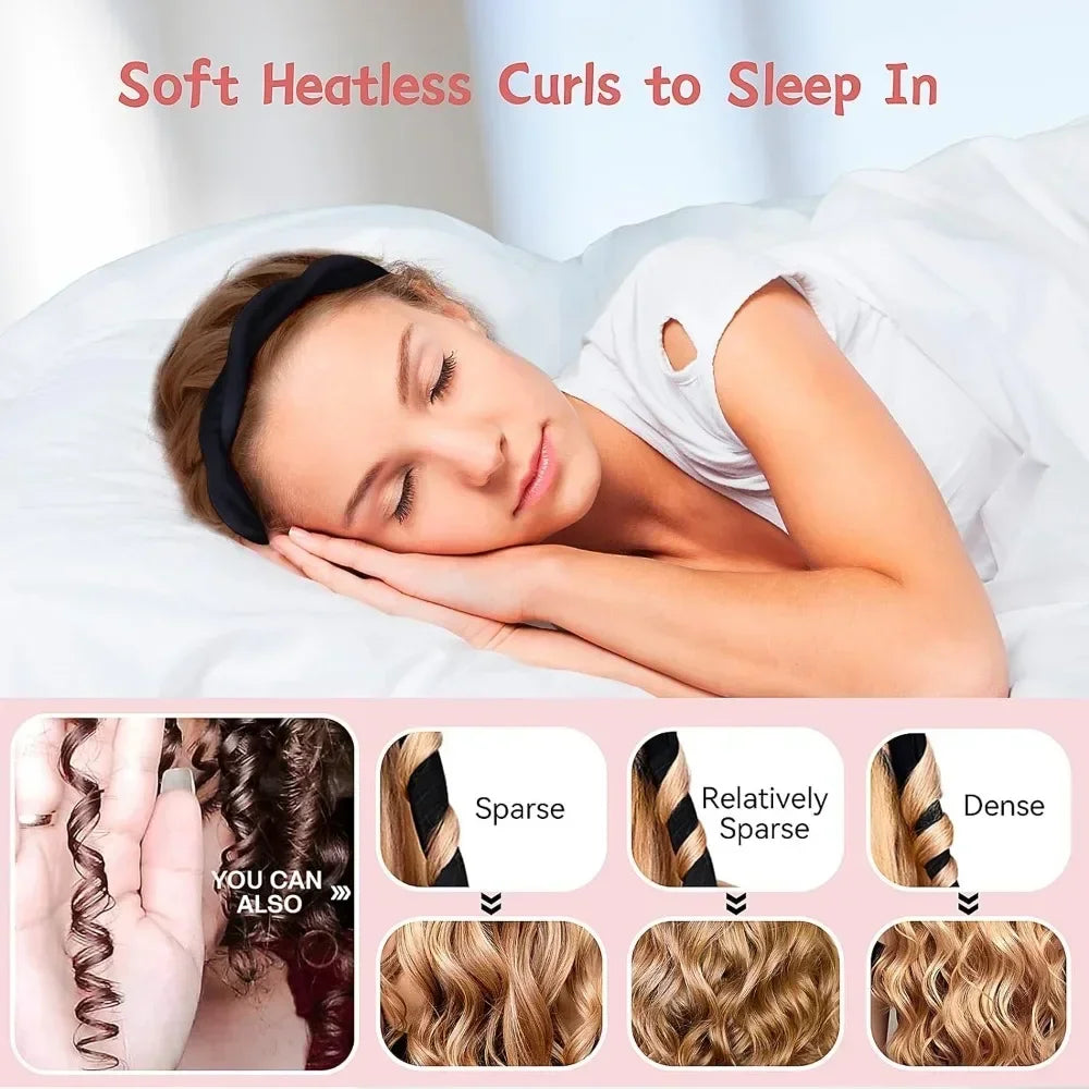 85CM Heatless Curling Rod Headband for Soft No Heat Curls