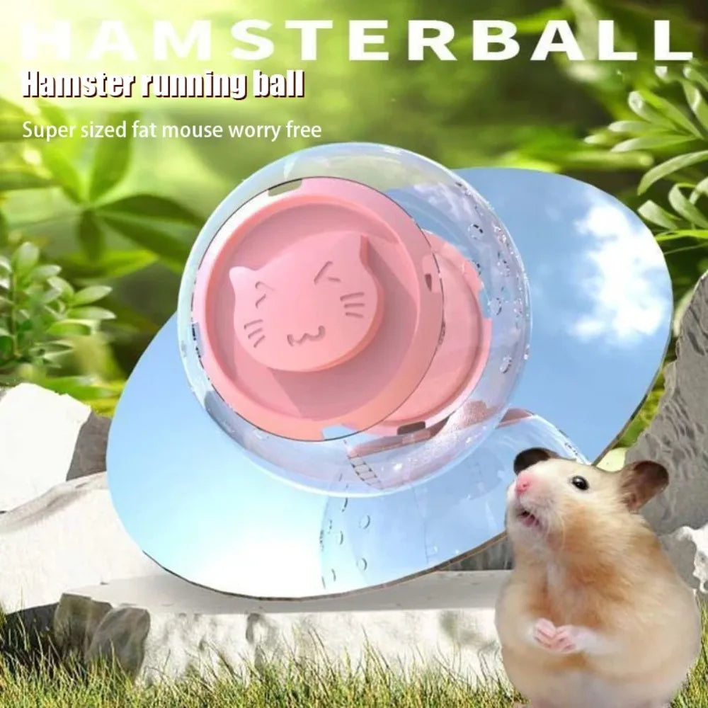 Sports ball grounding device, transparent hamster running ball, small animal pet supplies, porous breathable hamster ball