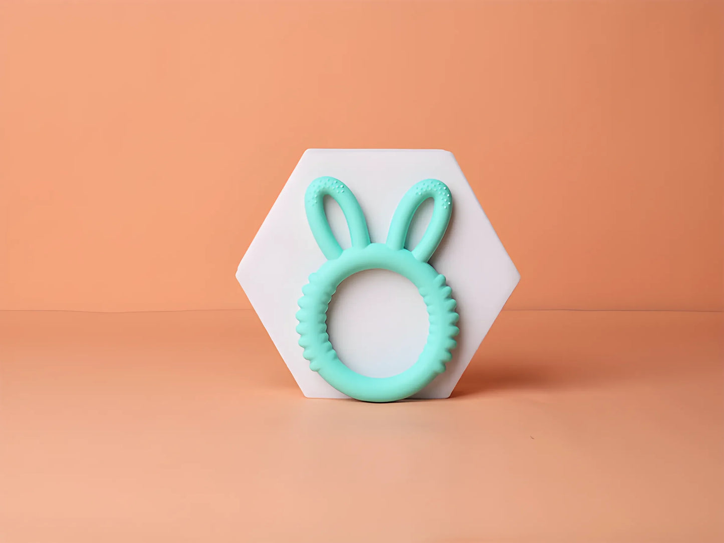 Baby Silicone Teether Bunny Safe Pacifier for Happy Teething
