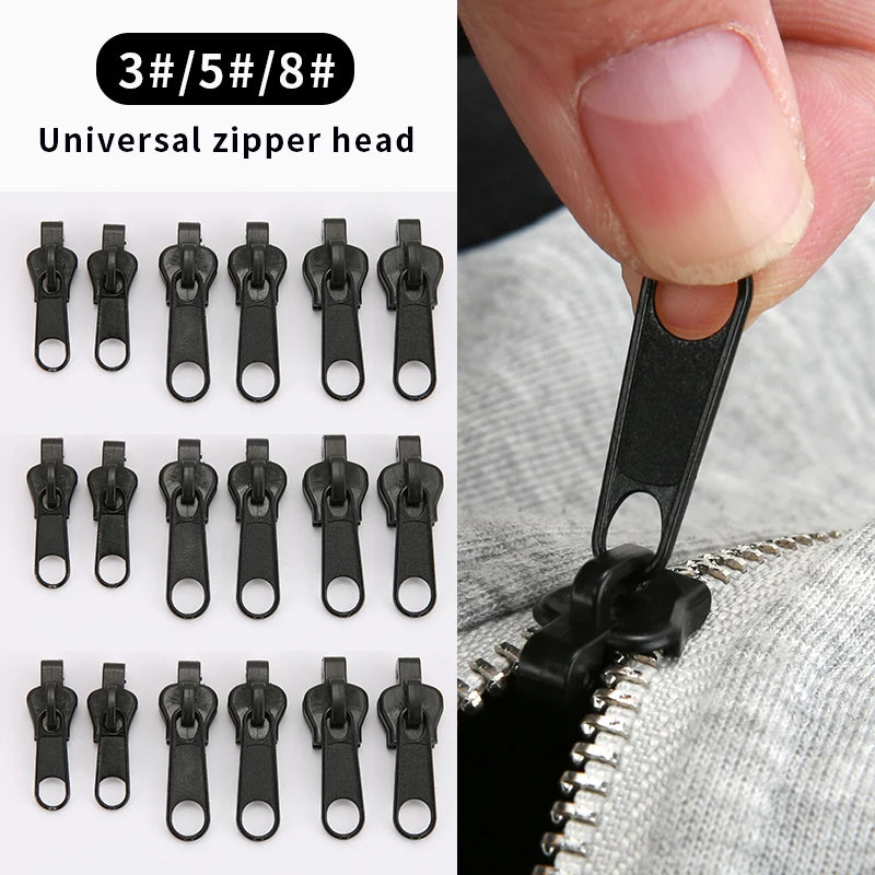 Universal Zipper Repair Kit Instant Fix Zipper Replacement 24/18/12/6Pcs