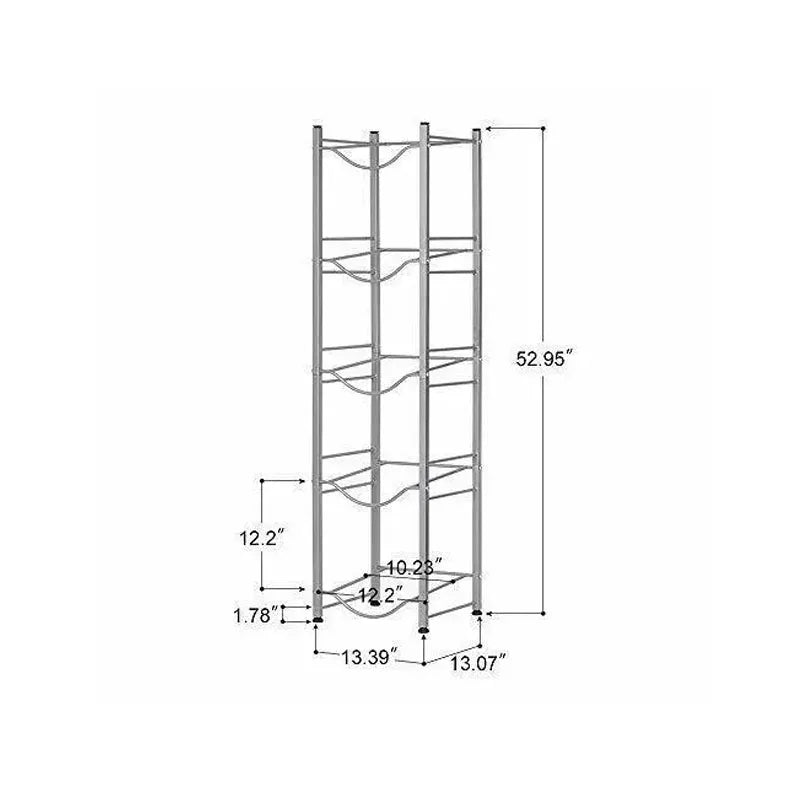 5 Tier/3 Tier Standing Water Jug Rack Space-Saving Holder