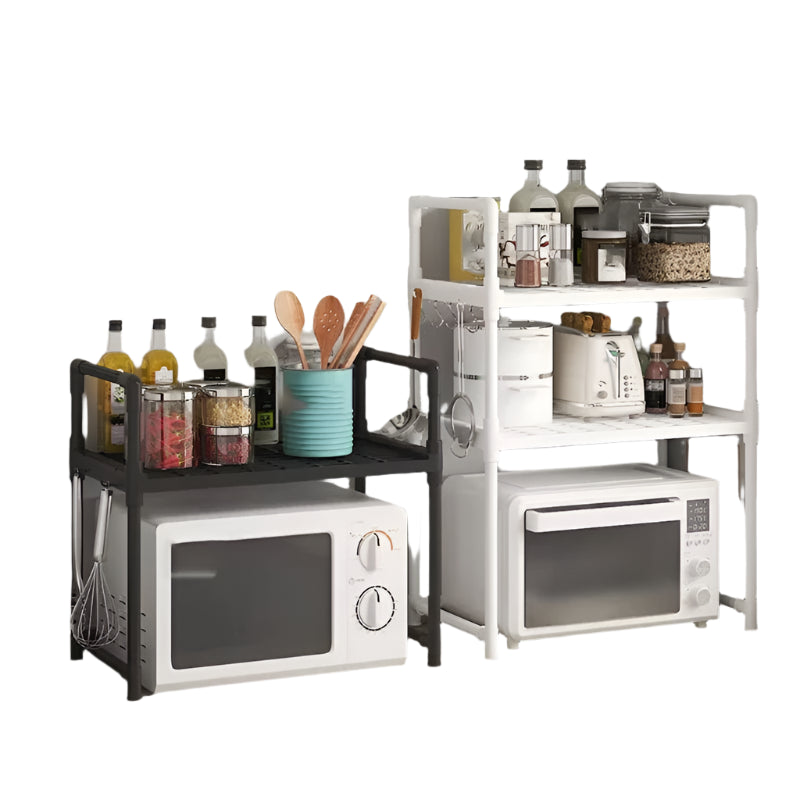 Multi Layer Kitchen Storage Rack Condiment Organizer Microwave Shelf Countertop Tidying Solution Kitchen Accessories