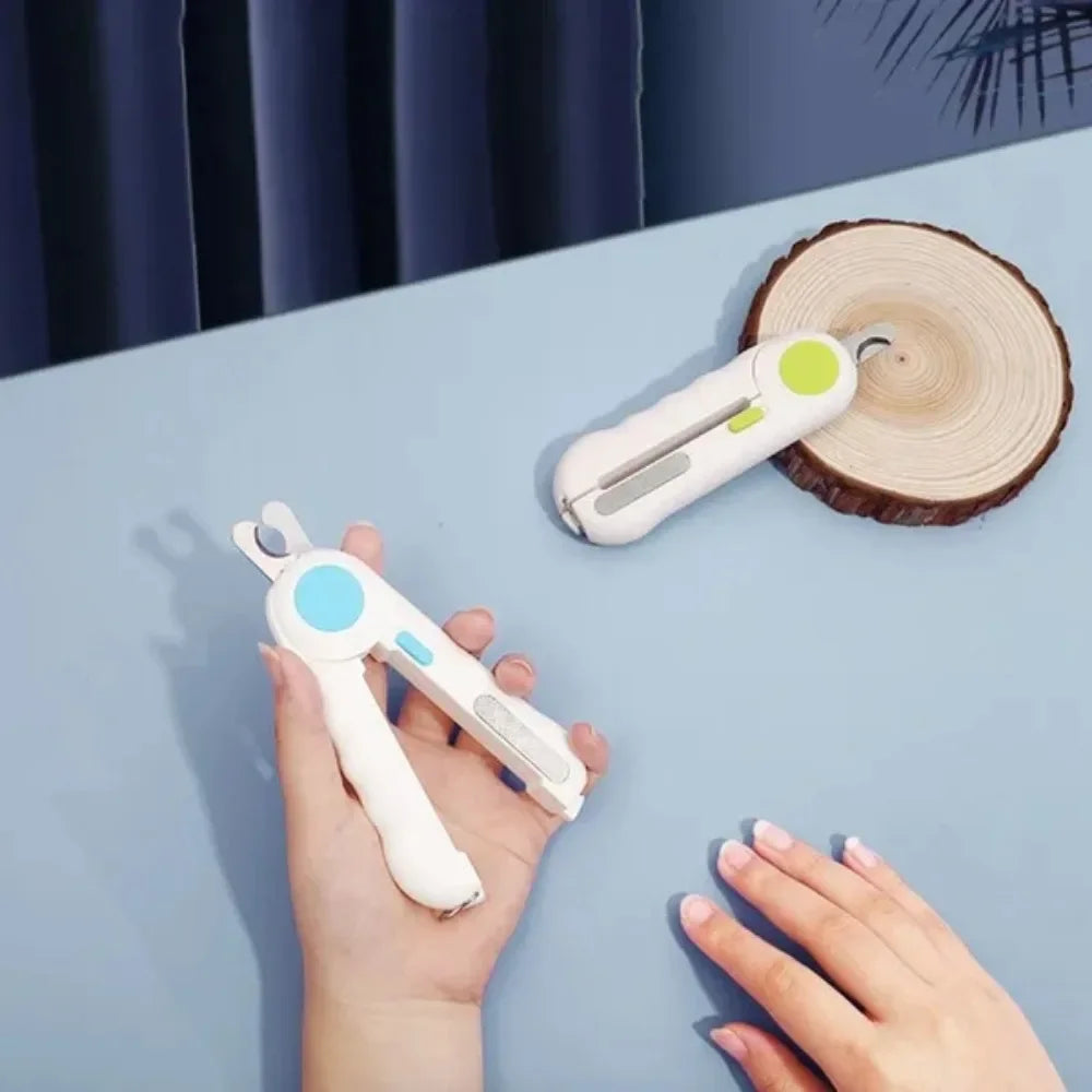 Professional Pet Nail Clipper with LED Light for Cats and Small Dogs - Safe and Easy Claw Grooming Tool