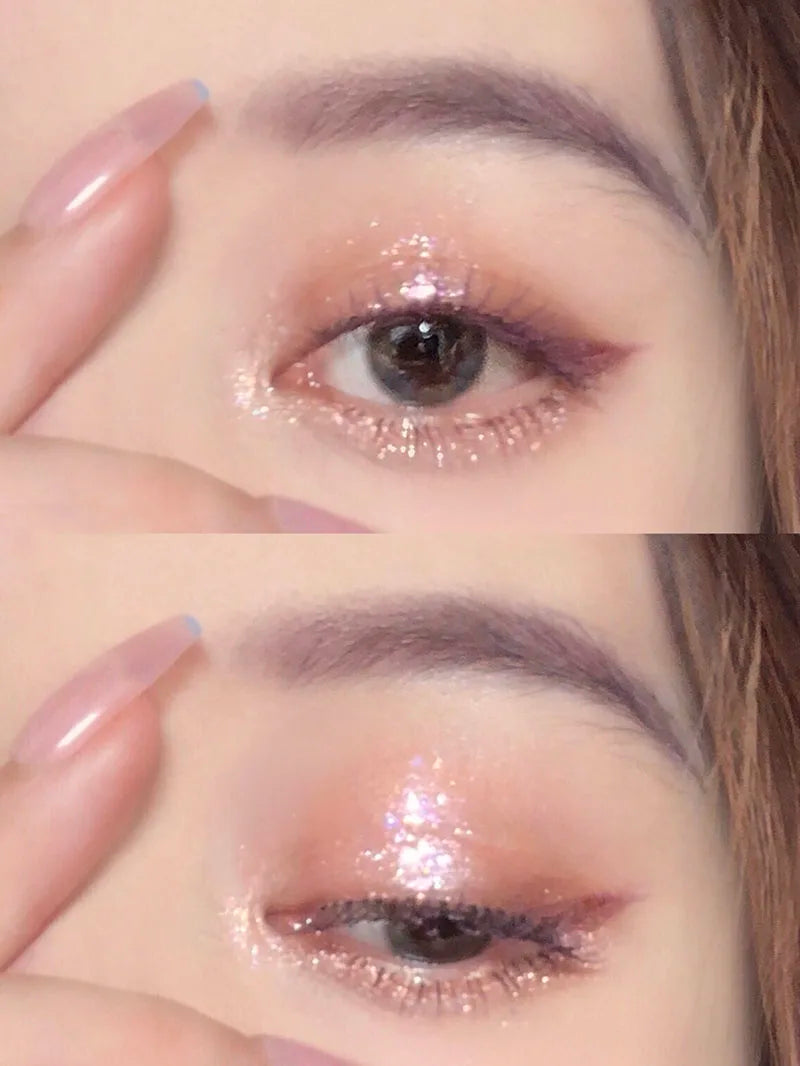 9-Color Eye Shadow Palette Glitter Pearly Long Lasting Korean Makeup