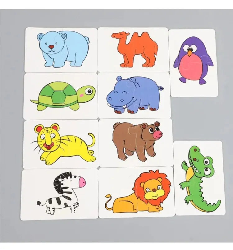 32 Pcs Enlightenment Card Matching Puzzle for Early Education