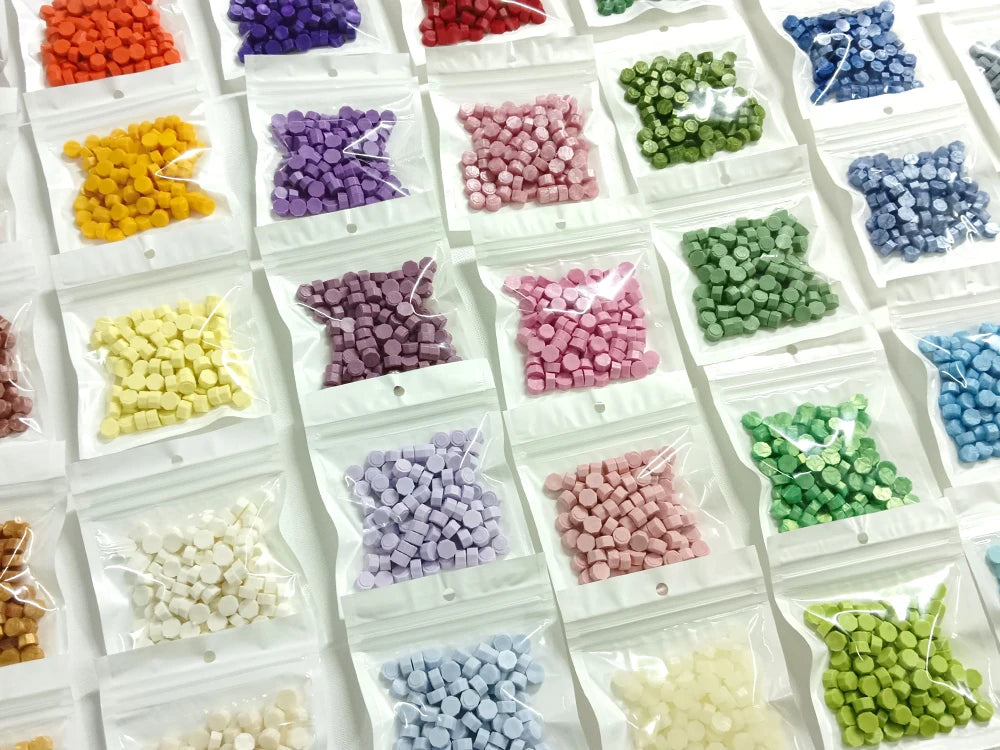 100pcs Colorful Metallic Golden Sealing Wax Beads for DIY Gifts and Invitations