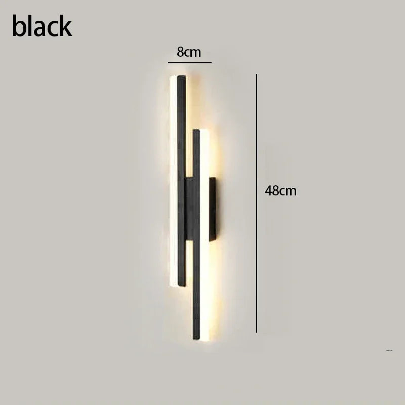 Modern LED Acrylic Wall Light Sconce for Bedroom and Hallway Decor