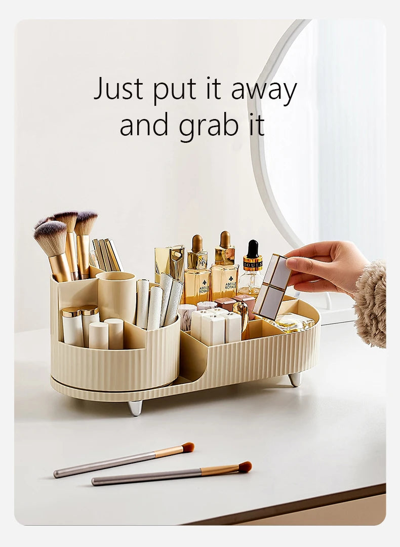 XIAOGUI Makeup Organizer Cosmetic Box Rotating Acrylic Storage