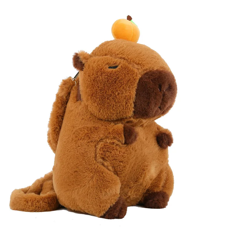 Capybara Plush Backpack Kawaii Mini Knapsack Bag for Kids
