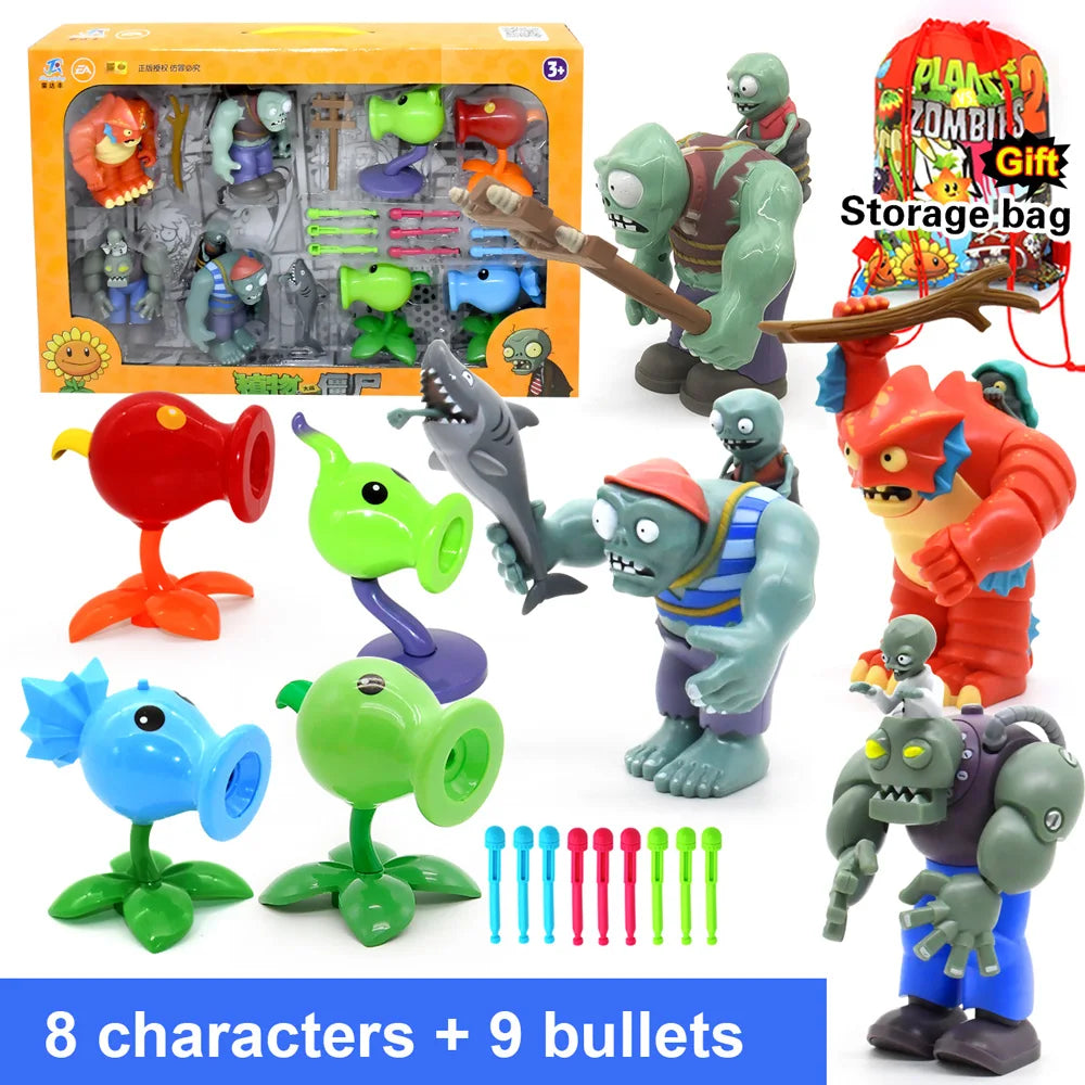 Plants vs Zombies 2 Full Set Toys Pea Shooter and Friends Role Play Action Figures for Kids