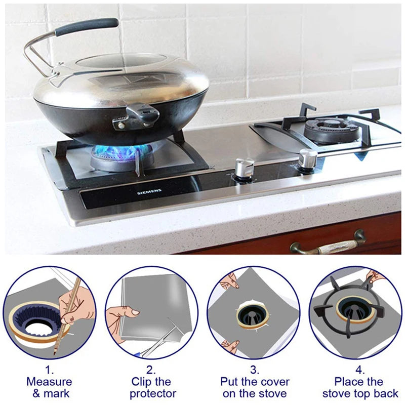 Stovetop Burner Covers For Gas Stoves Washable Protector