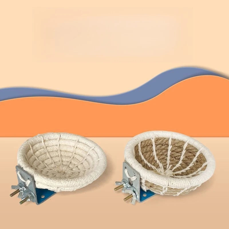 Handmade Knitted Parrot Warmth Nest, Universal for Budgerigars, Lovebirds & Cockatiels, Hanging Sleeping Toy Supplies