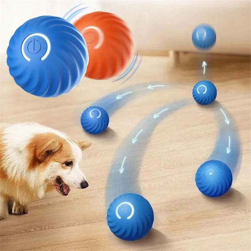 Smart Dog Toy Ball Electronic Interactive Moving Ball USB Bouncing Pet Toy for Puppies and Cats