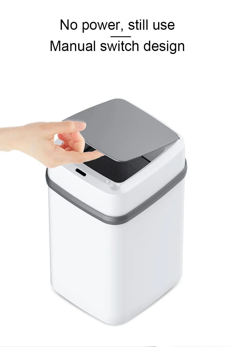 13L Kitchen Trash Bin Bathroom Touch Smart Garbage Can