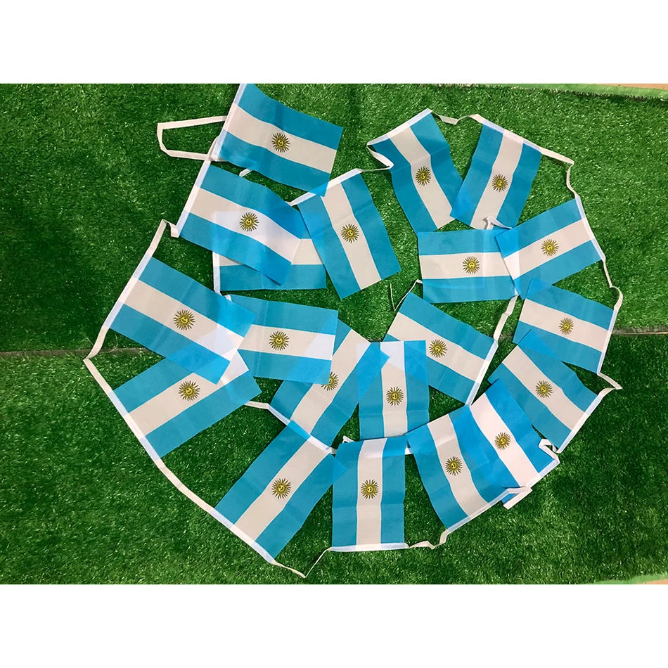 Argentina bunting flags 1 pc with 20 mini flags