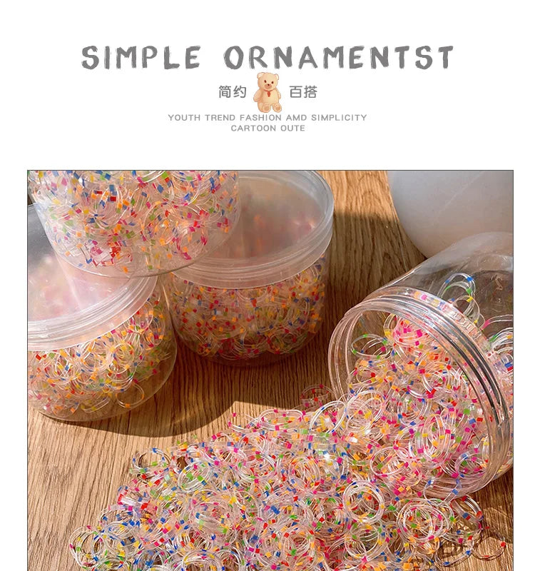 Girls Disposable Rubber Band Scrunchies Cute Baby Hair Accessories